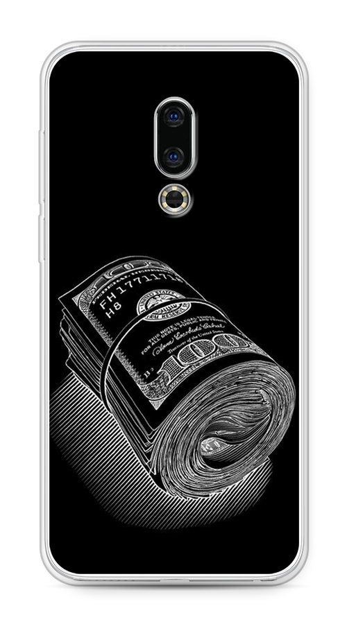 

Чехол Awog на Meizu 16th "Кубышка денег", Черный;серебристый, 72750-5