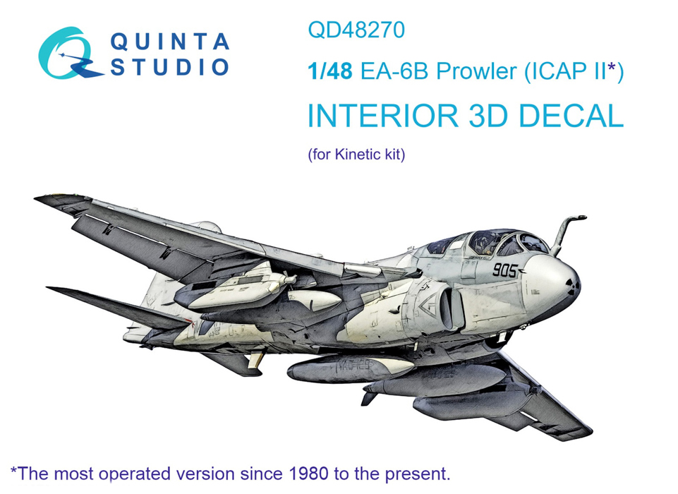 

QD48270 3D Декаль интерьера кабины EA-6B Prowler ICAP II Kinetic, Цветной