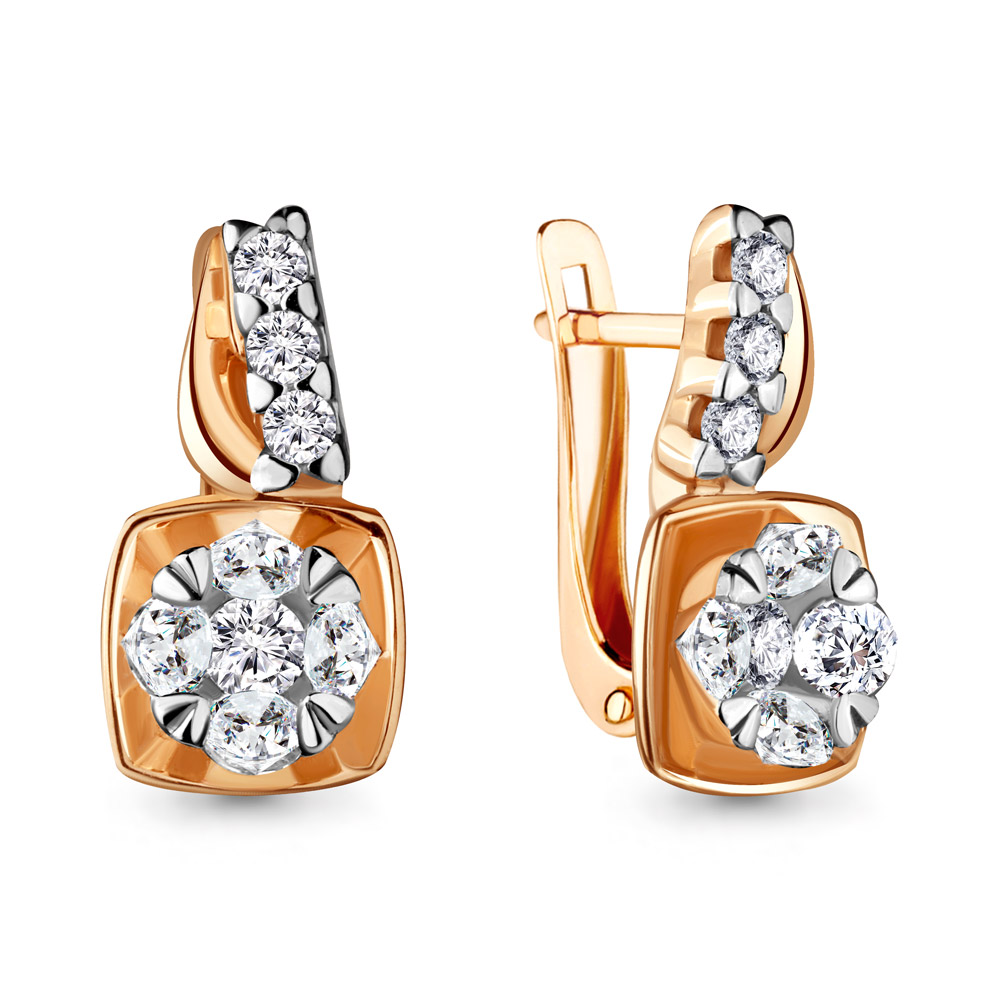 

Серьги из серебра с фианитом Aquamarine 48052А_925_з, 48052А_925_з