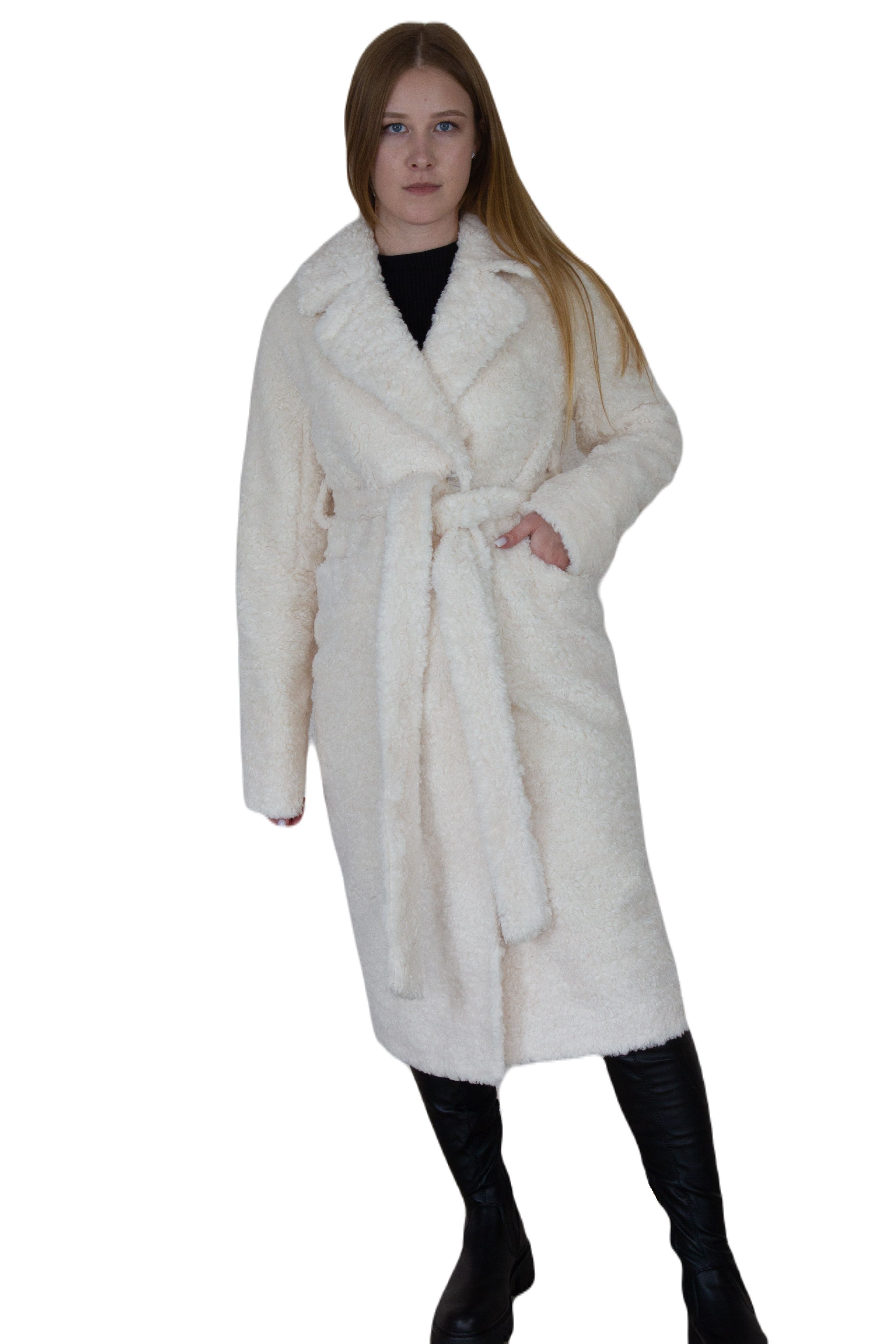 

Пальто женское 365 clothes KR-215N белое 50 RU, Белый, KR-215N