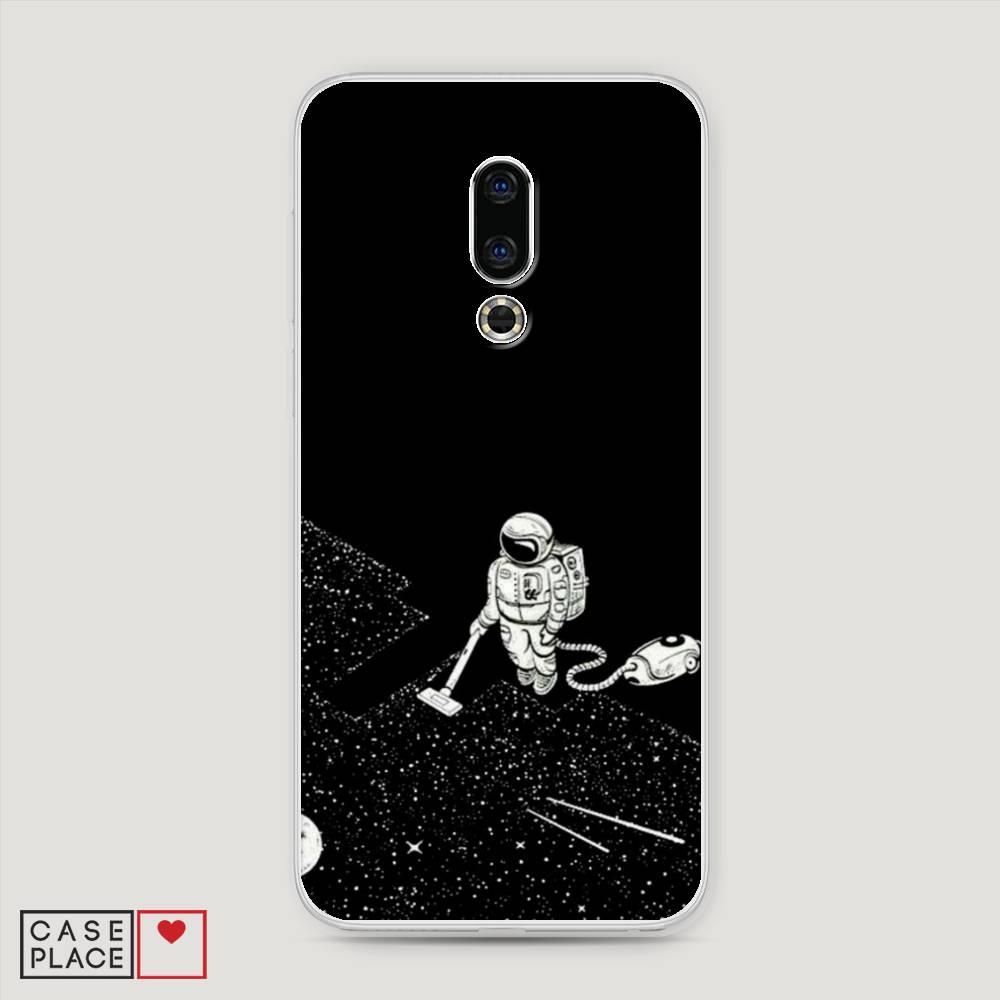 фото Чехол awog "космонавт с пылесосом" для meizu 16th