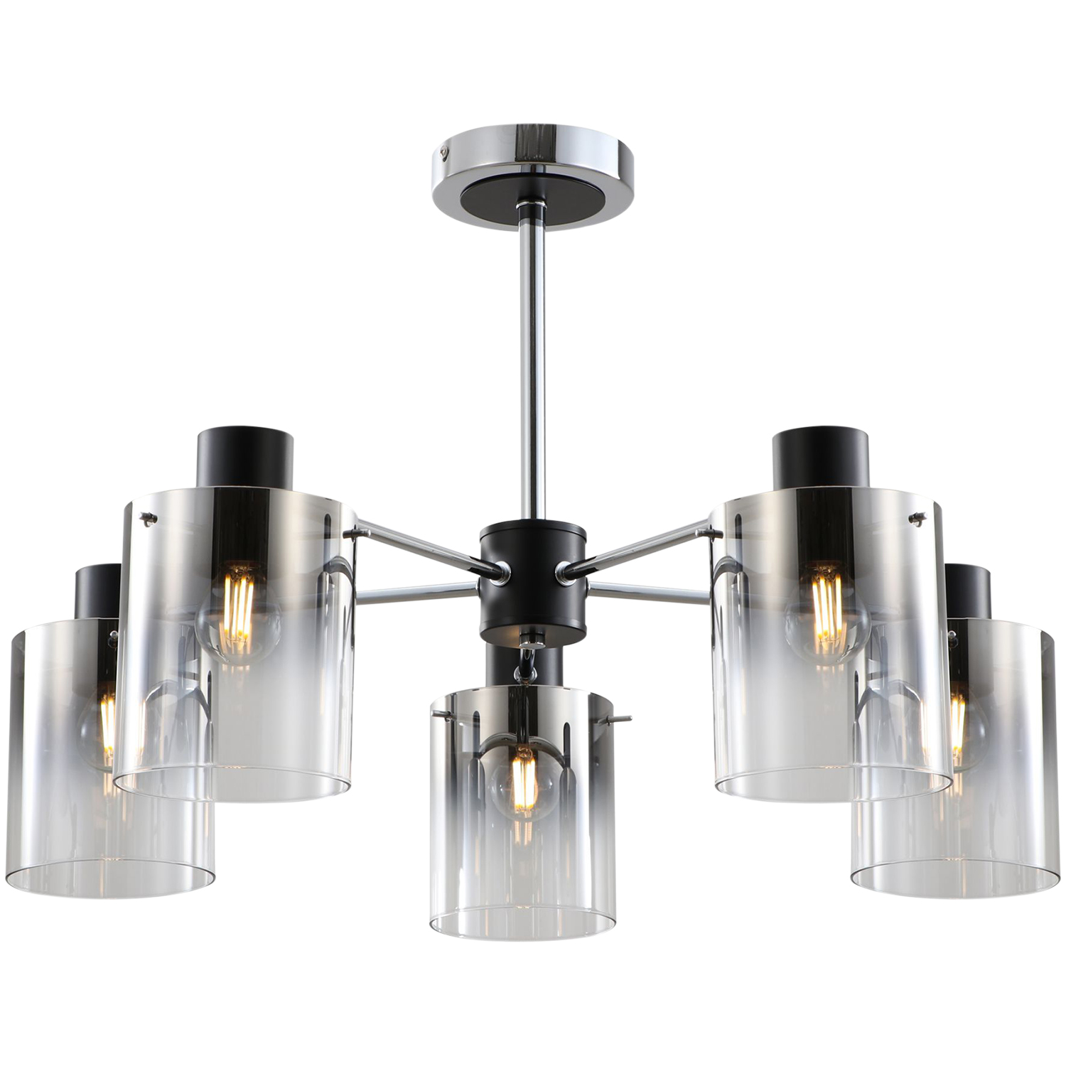 

Люстра потолочная illumico IL5599-5PST-79 CR BK, IL5599-5PST-79 CR BK