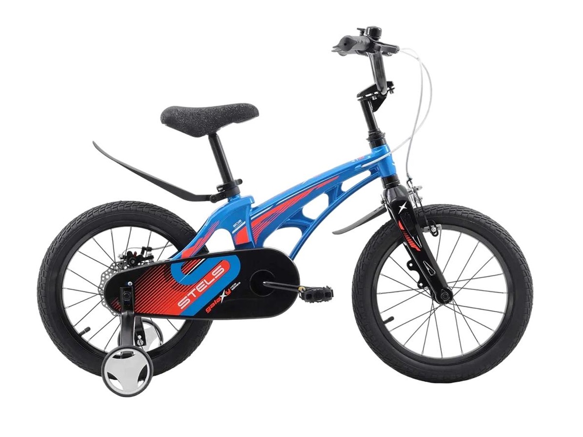 Велосипед детский STELS 18 Galaxy V010 2021 года, синий дорожный велосипед stels navigator 800 v 28 v010 год 2023 ростовка 21