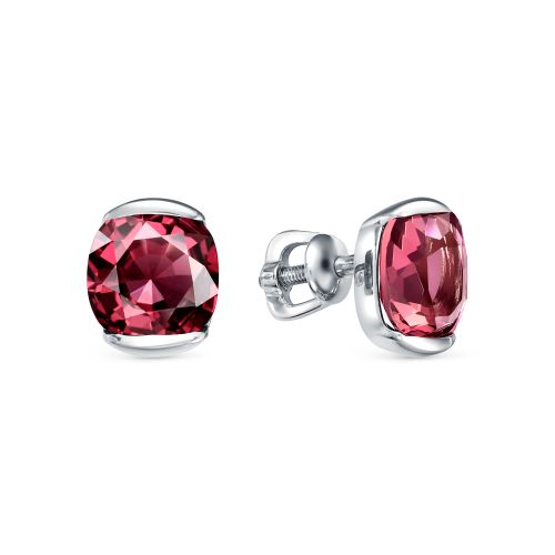 

Серьги женские из серебра АЛЬКОР 02-1603/0РДК-00 родолит, 02-1603/0РДК-00