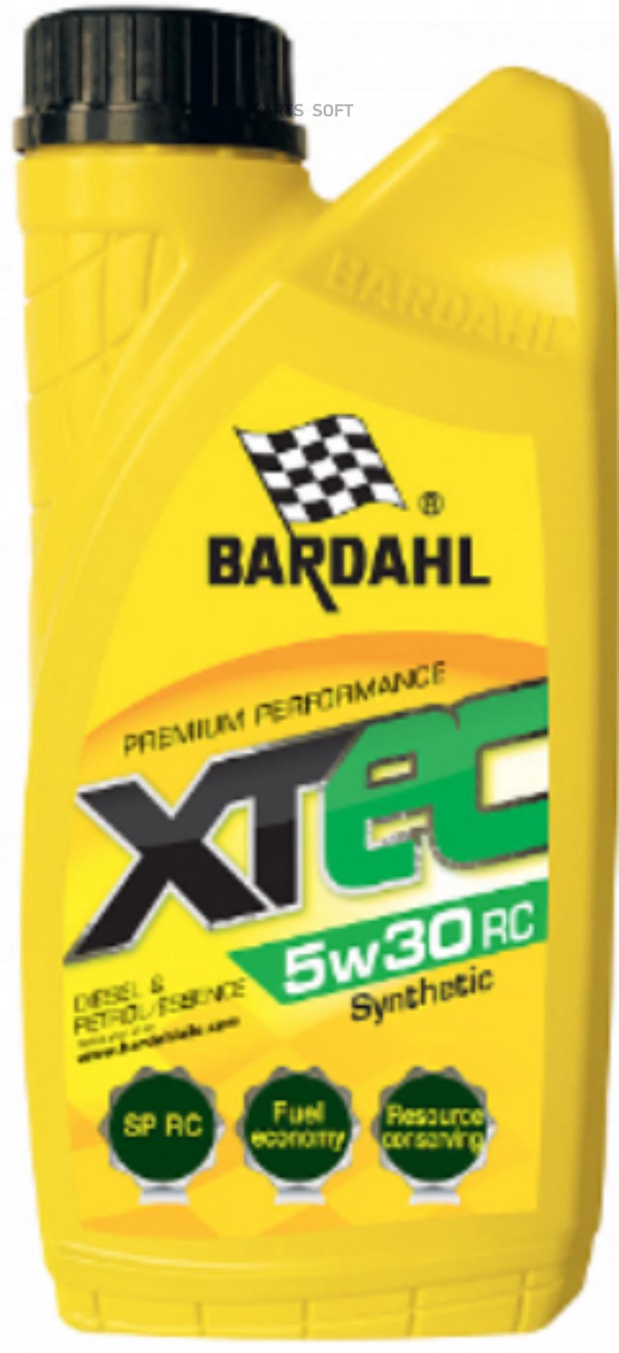Моторное масло BARDAHL XTEC API SN RC/ILSAC GF-5 синтетическое 5W30 1л