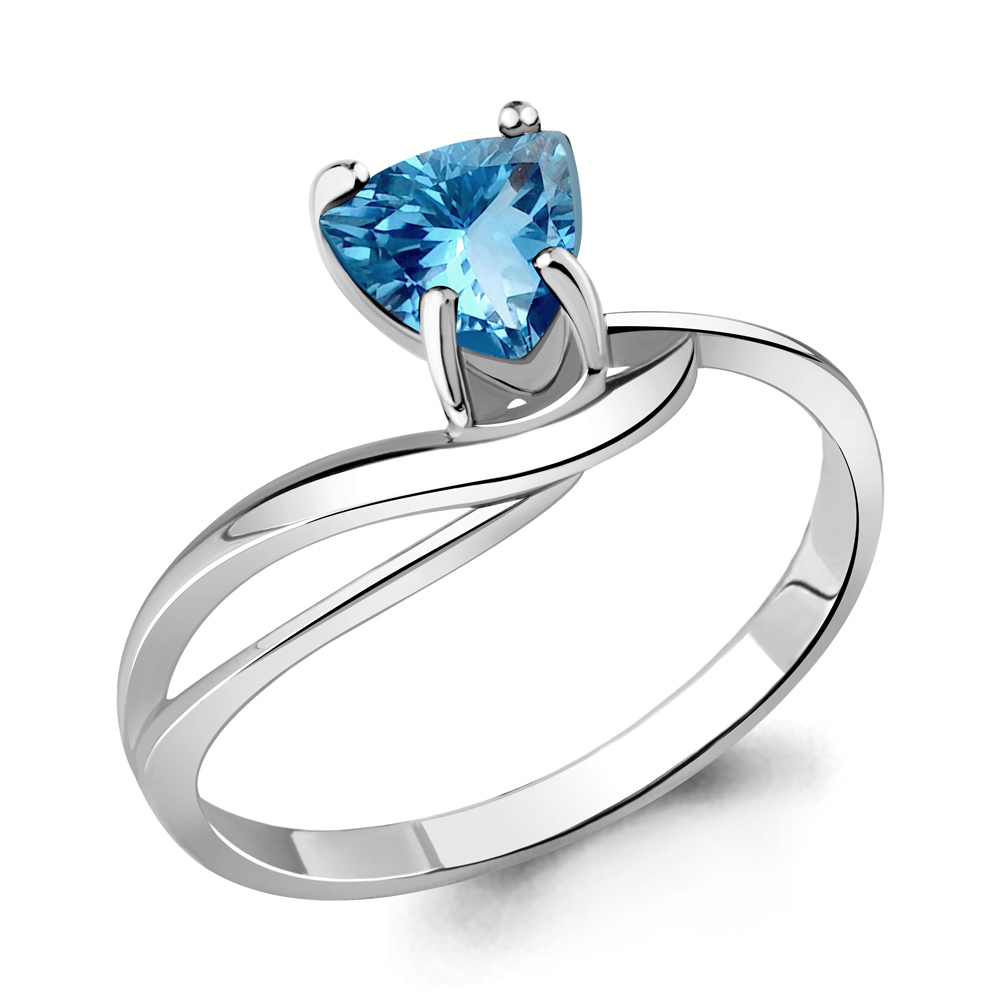 фото Кольцо из серебра с топазом р. 16,5 aquamarine 6532805_925_р