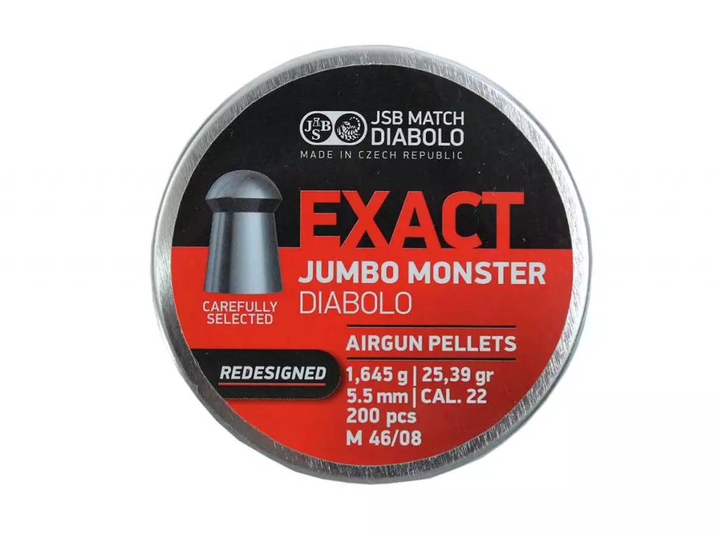 Пули пневматические JSB EXACT Jumbo Monster Diabolo 5,5 мм 1,645 г, 200 шт