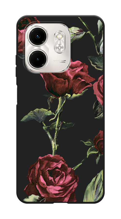 

Чехол Awog на Infinix Smart 9/Hot 50i "Бордовые розы фон", Бордовый, 3106752-1