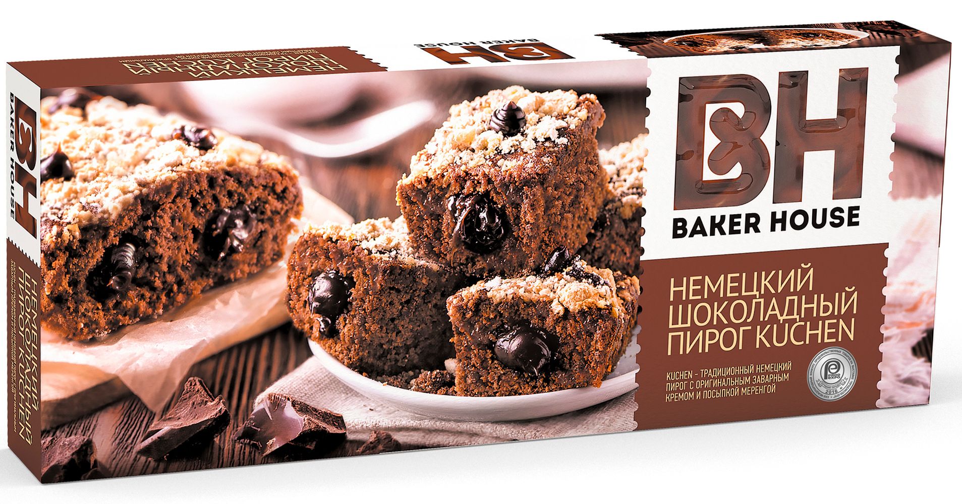 

Пирог шоколадный KUCHEN Baker House 350г