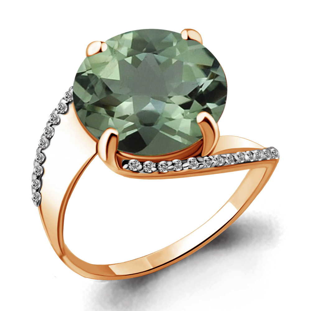 

Кольцо из серебра с празиолитом р. 20,5 Aquamarine 6534215А_925_з, 6534215А_925_з