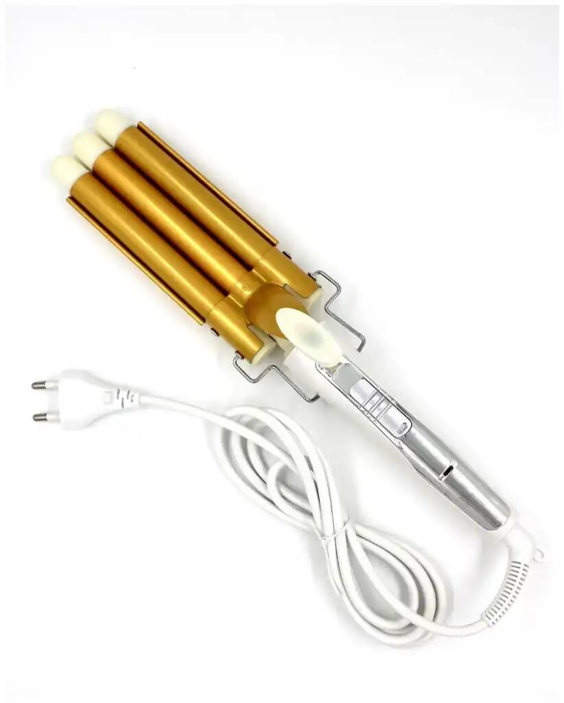 Электрощипцы INFINTI PRO 325 белые, золотистые краб для волос софия волны 7 см микс