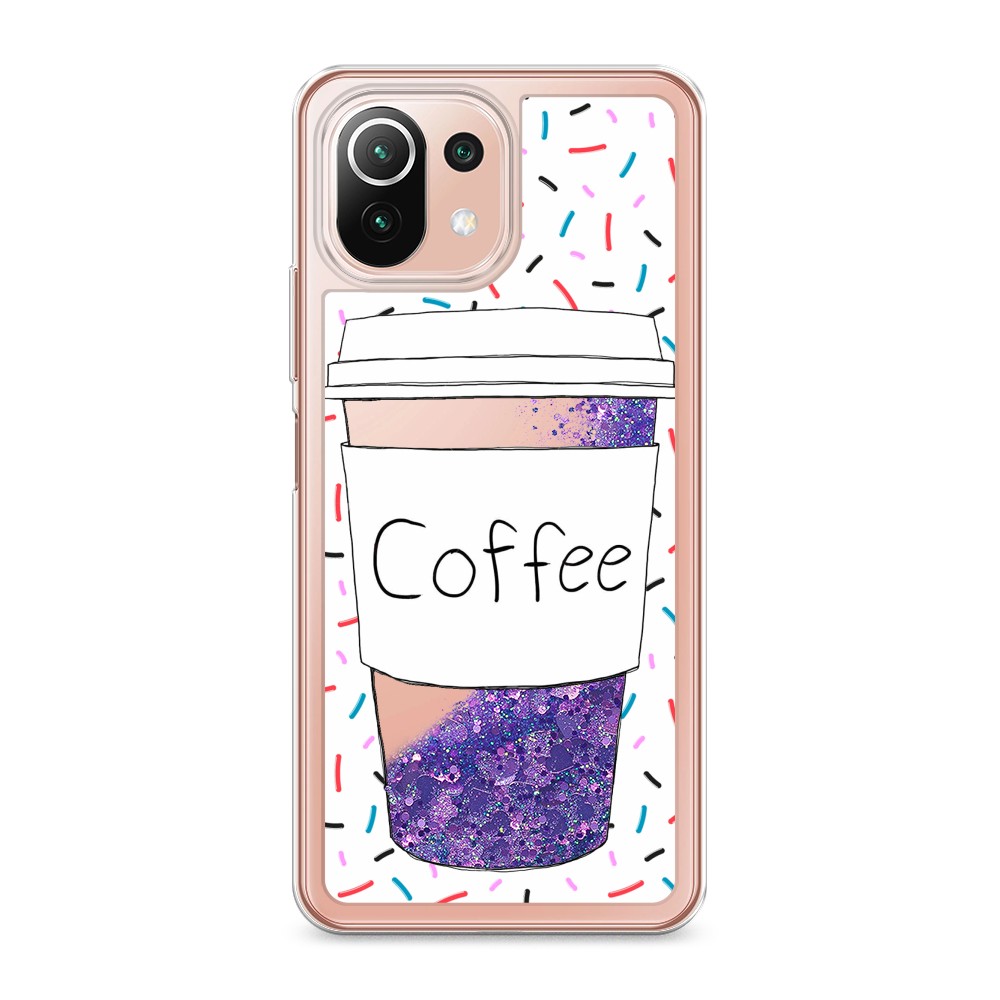 

Чехол Awog на Xiaomi 11 Lite 5G NE "Coffee прозрачный стакан", Разноцветный, 311792-1