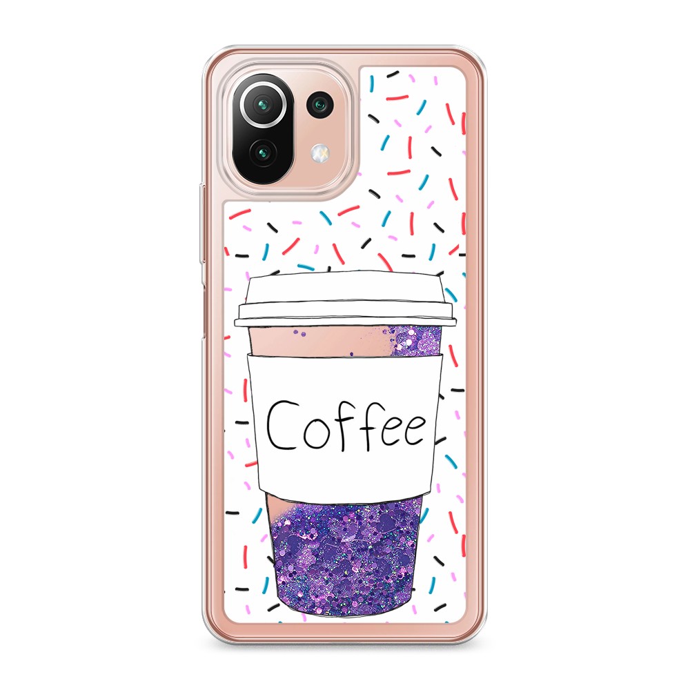 

Чехол Awog на Xiaomi Mi 11 Lite "Coffee прозрачный стакан", Разноцветный, 310292-1