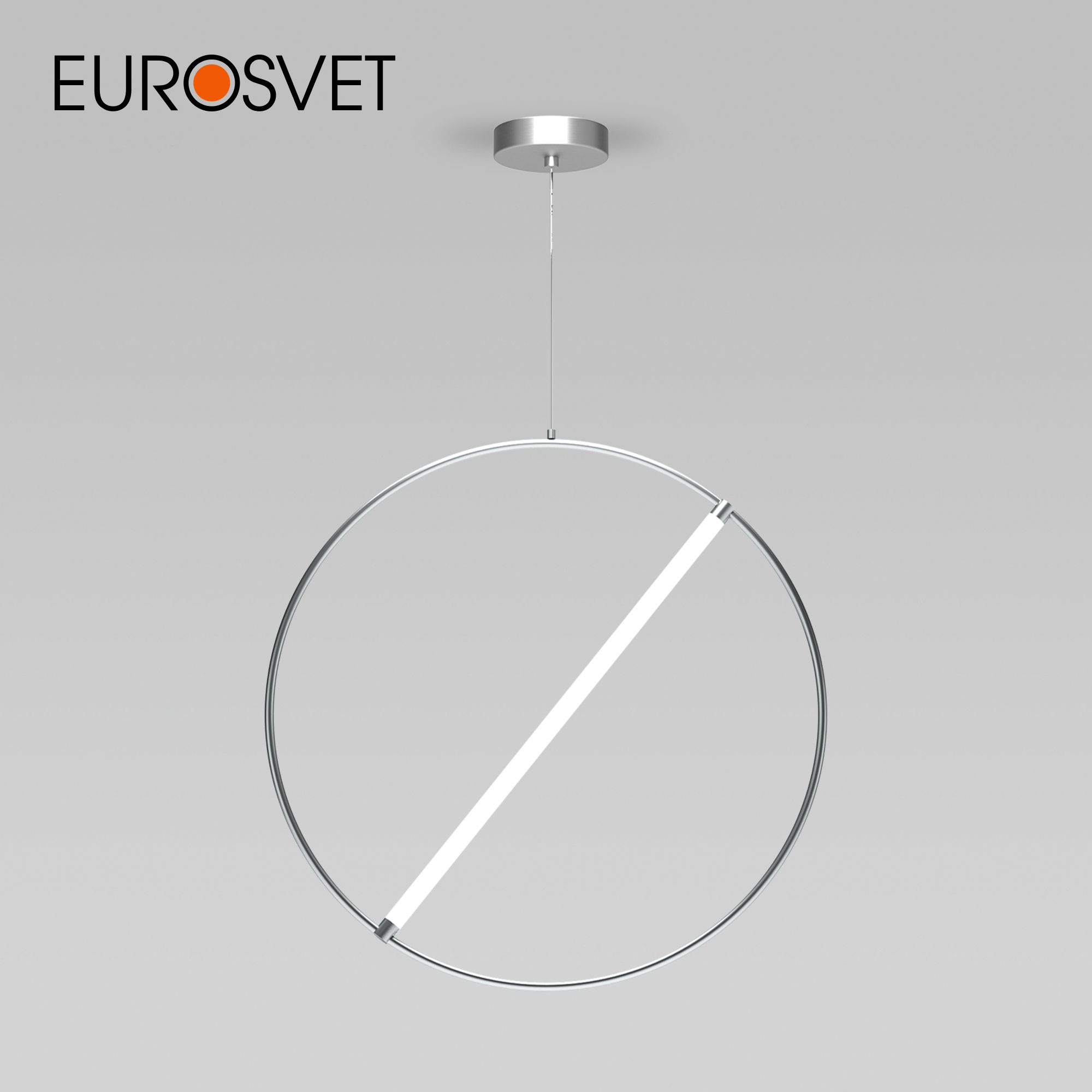 

Подвесной LED светильник Eurosvet Element 90282/1 хром с пультом управ-ия 330042006500К