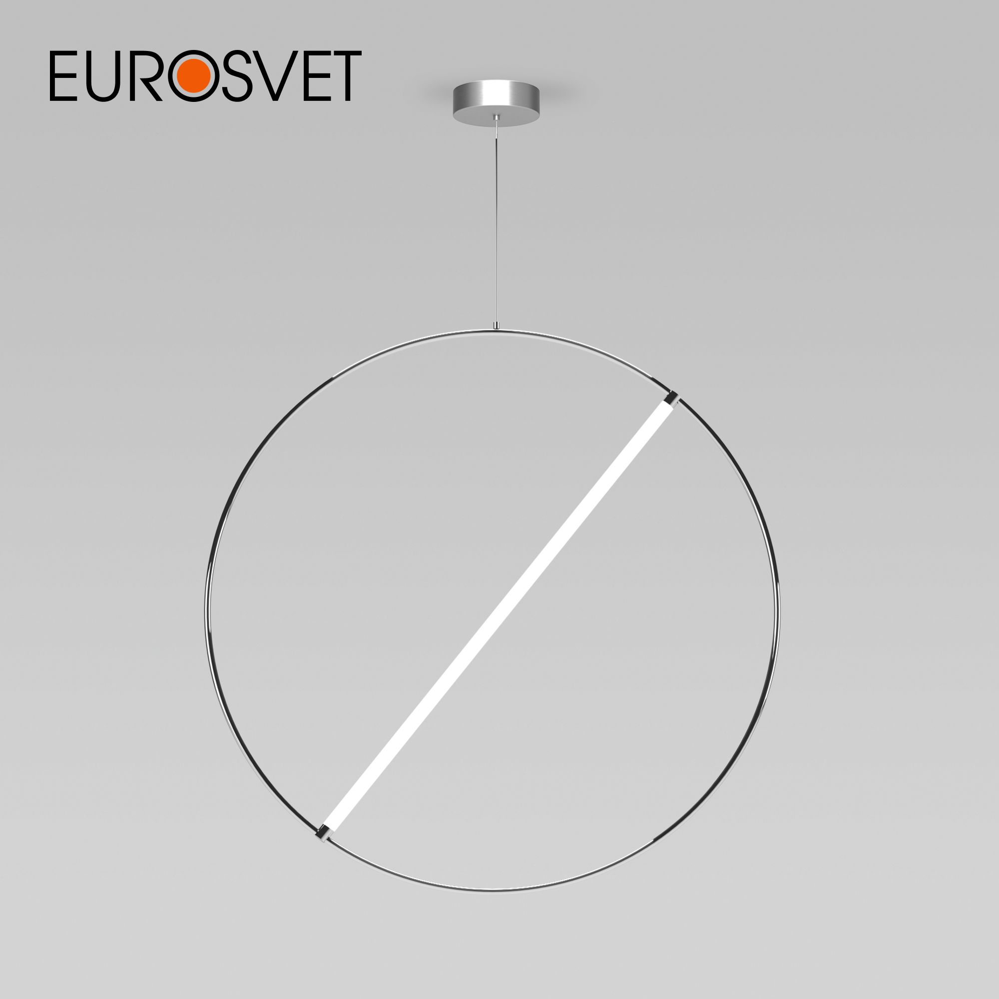 

Подвесной LED светильник Eurosvet Element 90283/1 хром с пультом управ-ия 330042006500К