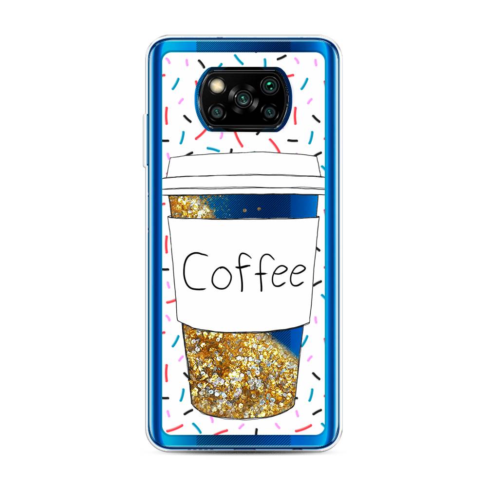 

Чехол Awog на Poco X3/X3 Pro "Coffee прозрачный стакан", 39290-1