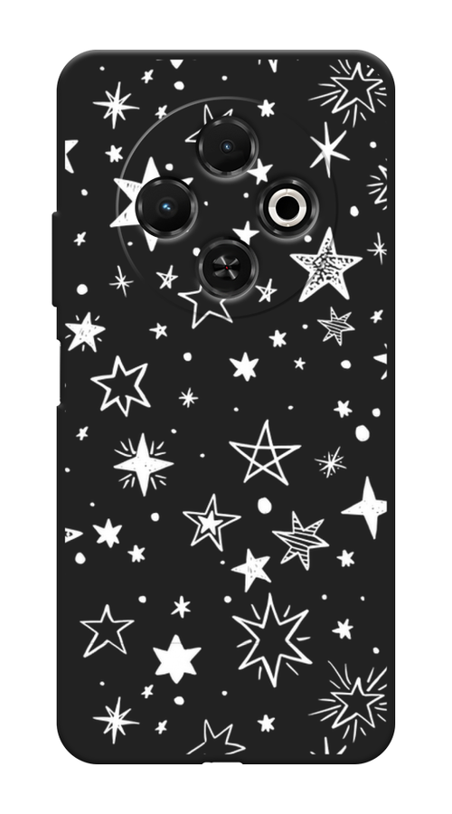 

Чехол Awog на Tecno Spark 30C "Звездочки графика белая", Прозрачный;белый, 309252-1