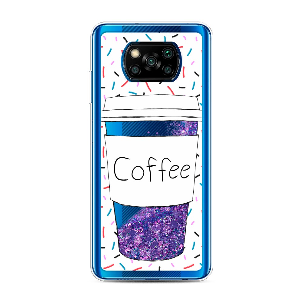 

Чехол Awog на Poco X3/X3 Pro "Coffee прозрачный стакан", Разноцветный, 39292-1