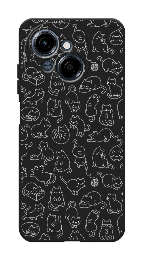 

Чехол Awog на Tecno Spark Go 1/Pop 9 "Шкодливые котики", Прозрачный;бежевый, 309452-1
