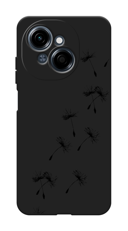 

Чехол Awog на Tecno Spark Go 1/Pop 9 "Летящие одуванчики", Черный, 309452-1