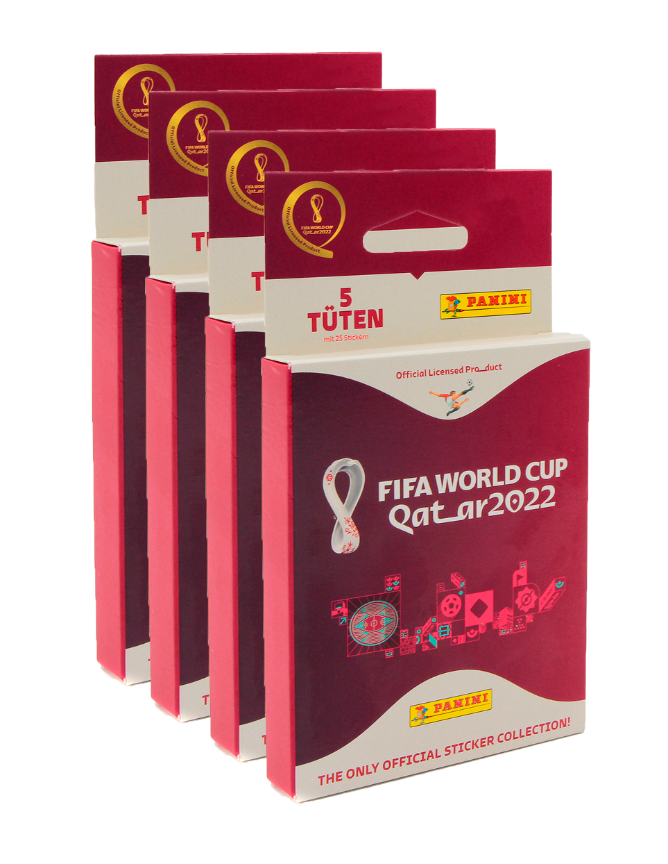 

4 эко-блистера Panini FIFA World Cup Qatar 2022 (100 наклеек серебряной коллекции)