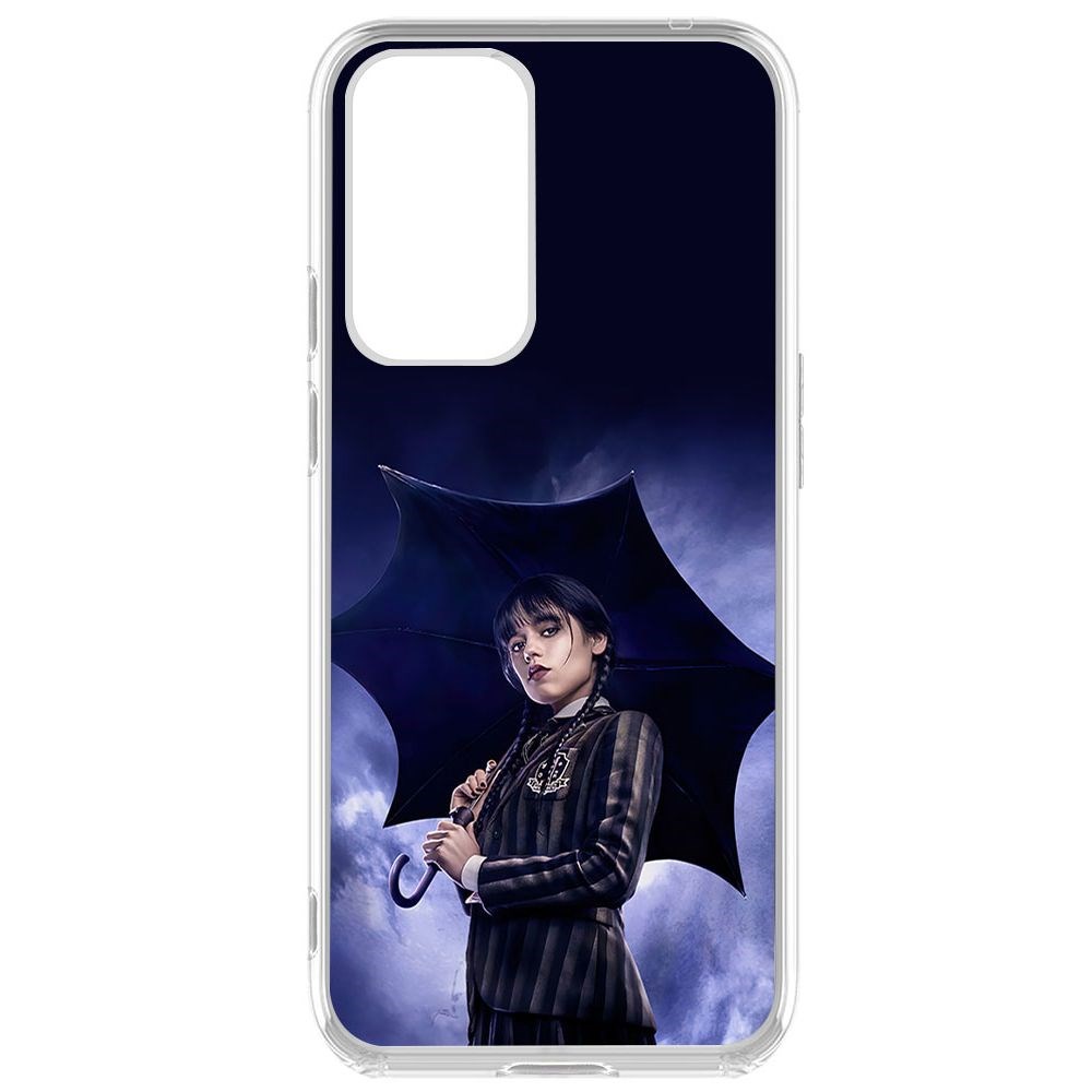

Чехол-накладка Krutoff Clear Case Уэнсдей Аддамс - Уэнсдей под зонтом для OnePlus 9 Pro, Прозрачный