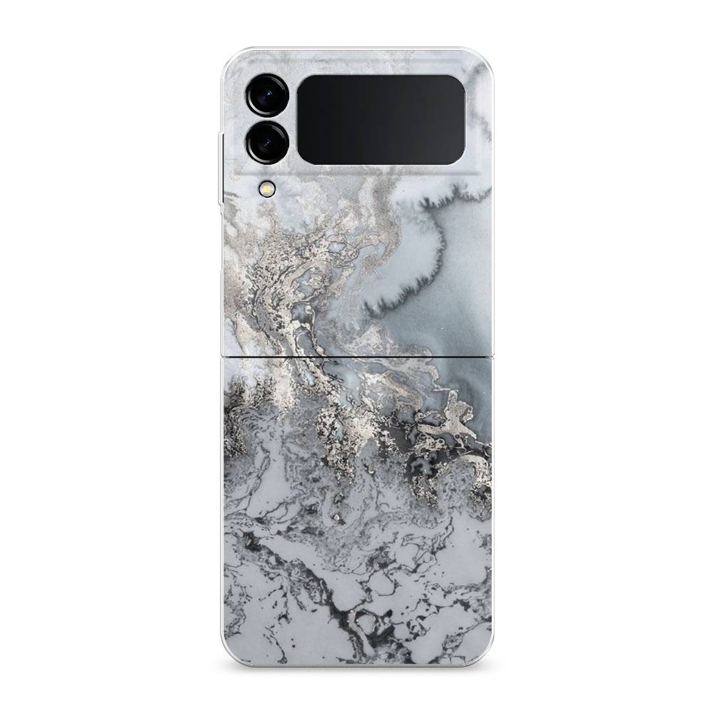 фото Чехол awog "морозная лавина серая" для samsung galaxy z flip 3