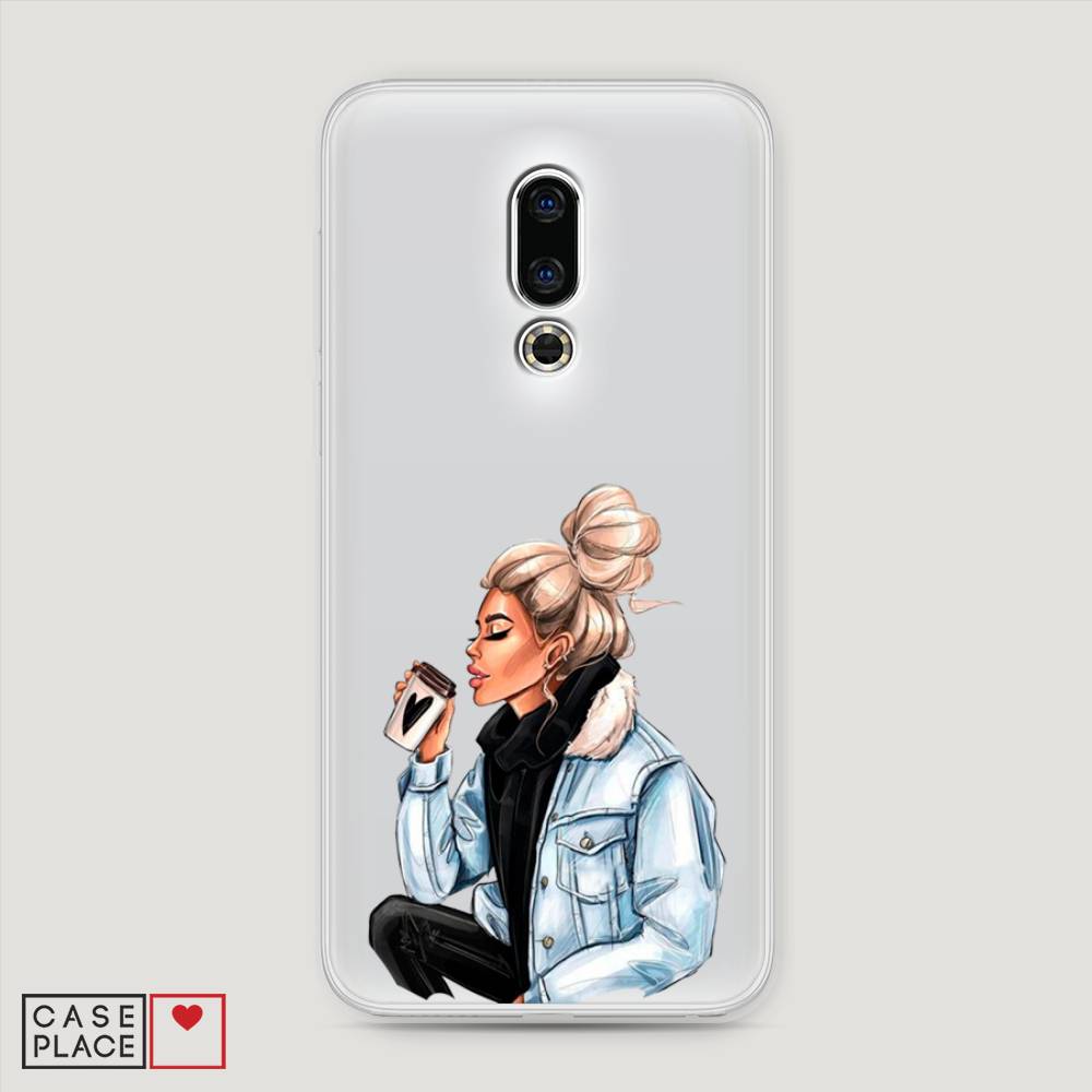 

Чехол Awog на Meizu 16th "Cute girl", Коричневый;бежевый, 72750-7