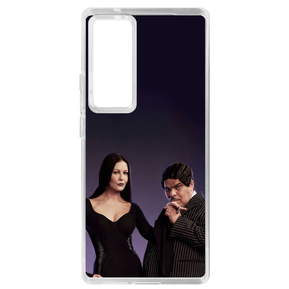 

Чехол-накладка Krutoff Clear Case Уэнсдей Аддамс - Мортиша и Гомес для Vivo X60 Pro, Прозрачный