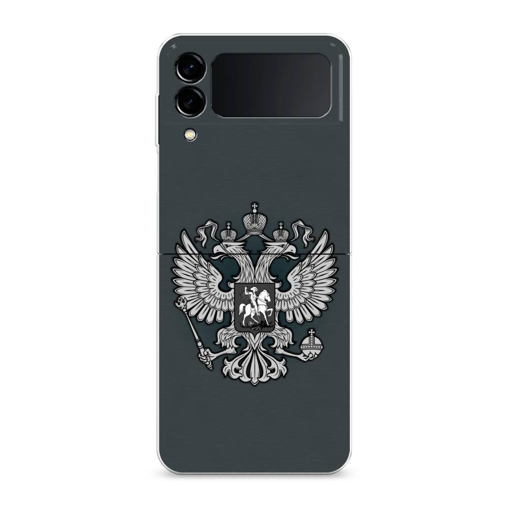 фото Чехол awog "герб россии серый" для samsung galaxy z flip 3