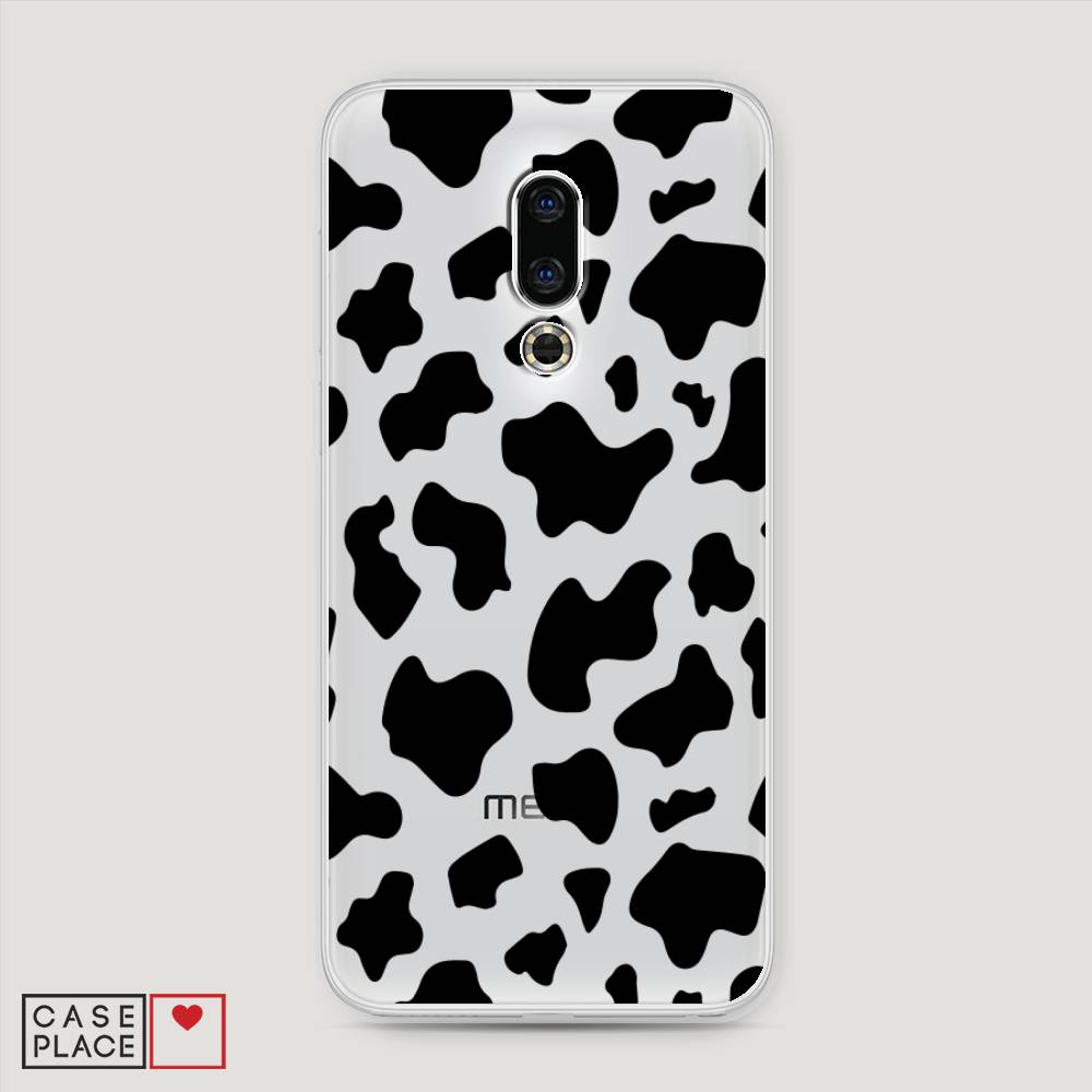 

Чехол Awog на Meizu 16th "Пятна коровы черные", Черный, 72750-2