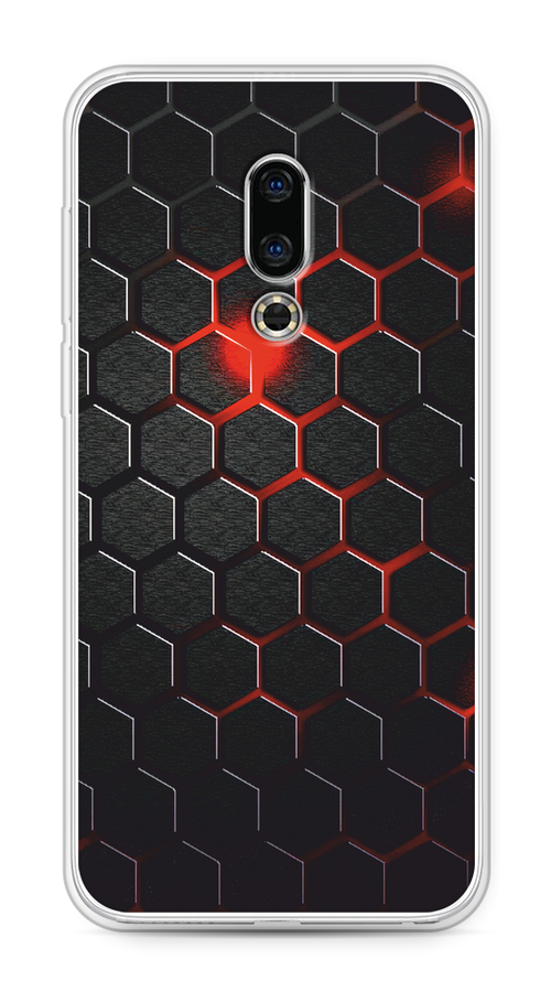 

Чехол Awog "Фон соты красные" для Meizu 16th, Красный;черный, 72750-3
