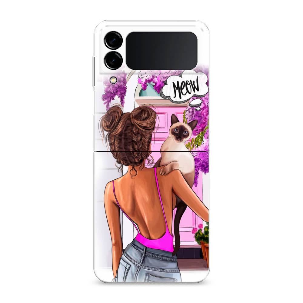 

Чехол Awog "Девушка с кошкой" для Samsung Galaxy Z Flip 3, 2103740-5