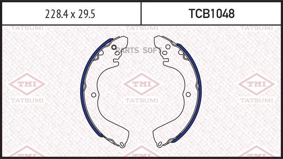 

Колодки тормозные Tatsumi барабанные TCB1048