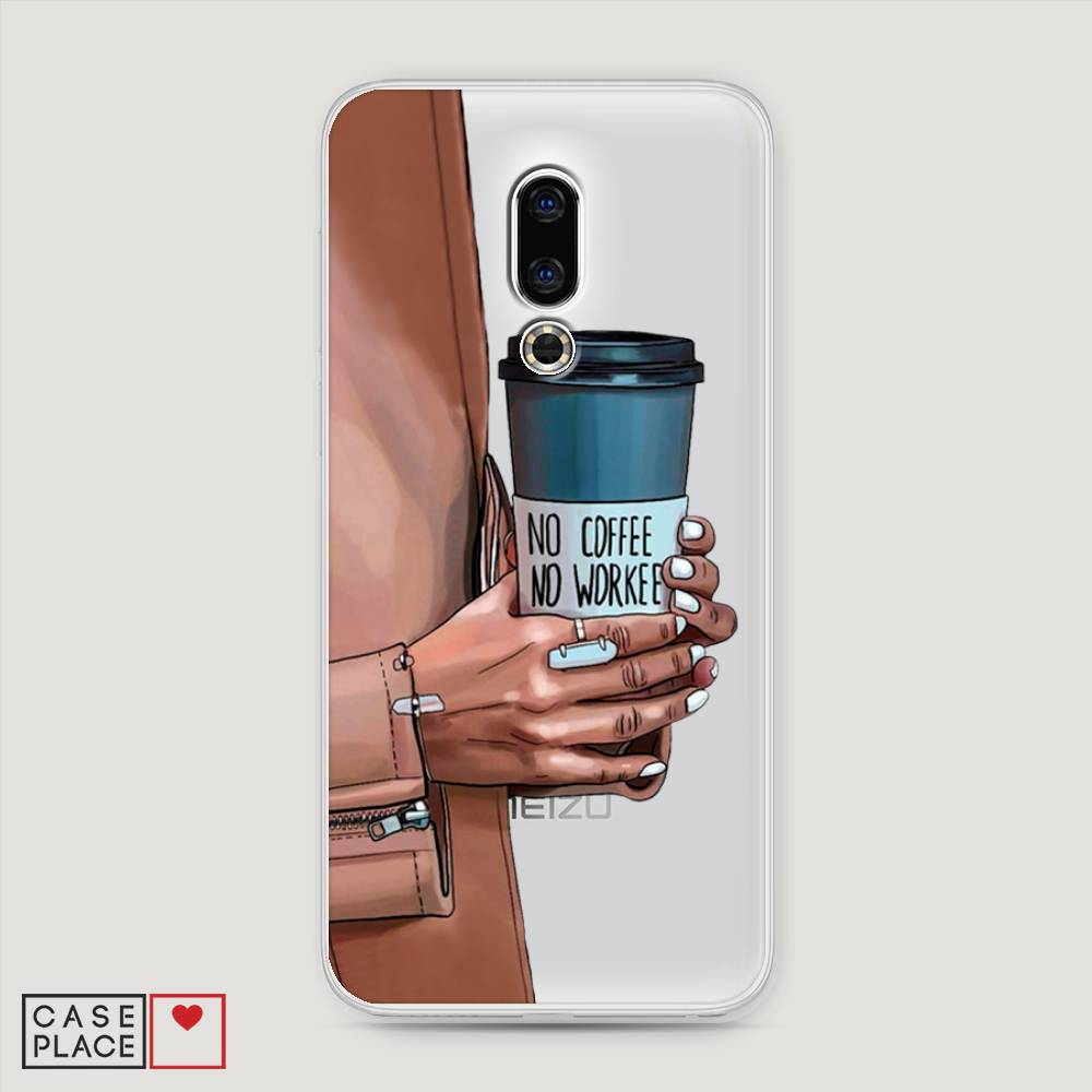 

Чехол Awog на Meizu 16th "No coffee", Коричневый;серый, 72750-7