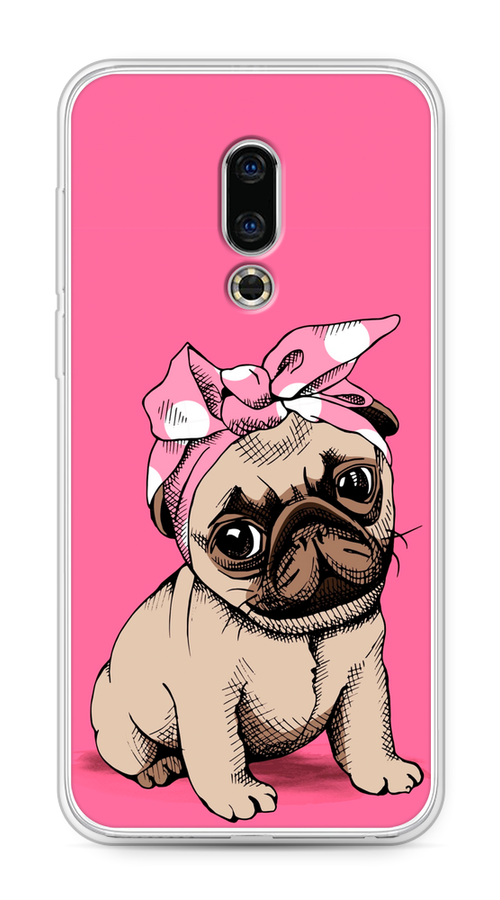 

Чехол Awog на Meizu 16th "Dog Pin-Up", Розовый;бежевый, 72750-2