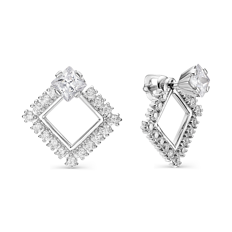

Серьги женские из серебра АЛЬКОР 02-0787/00КЦ-00 фианит, 02-0787/00КЦ-00
