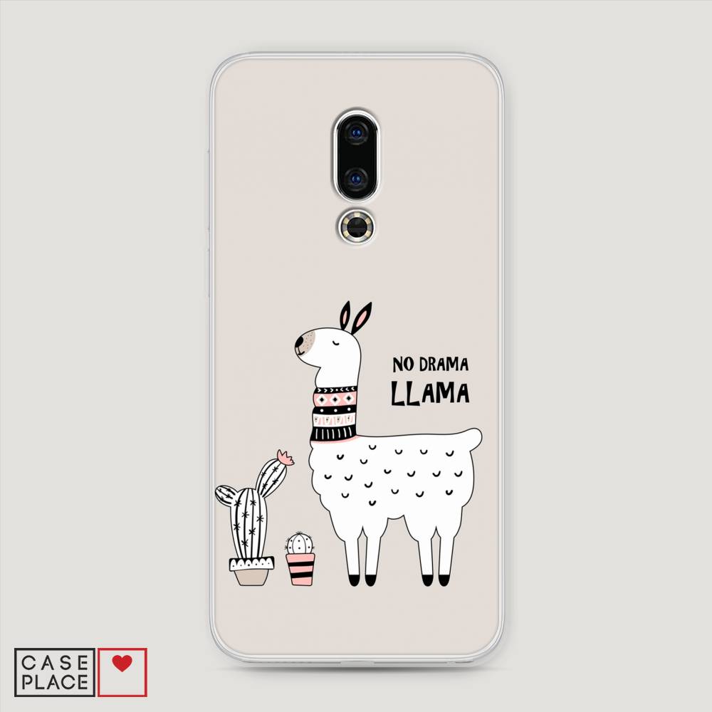 фото Чехол awog "no drama llama" для meizu 16th