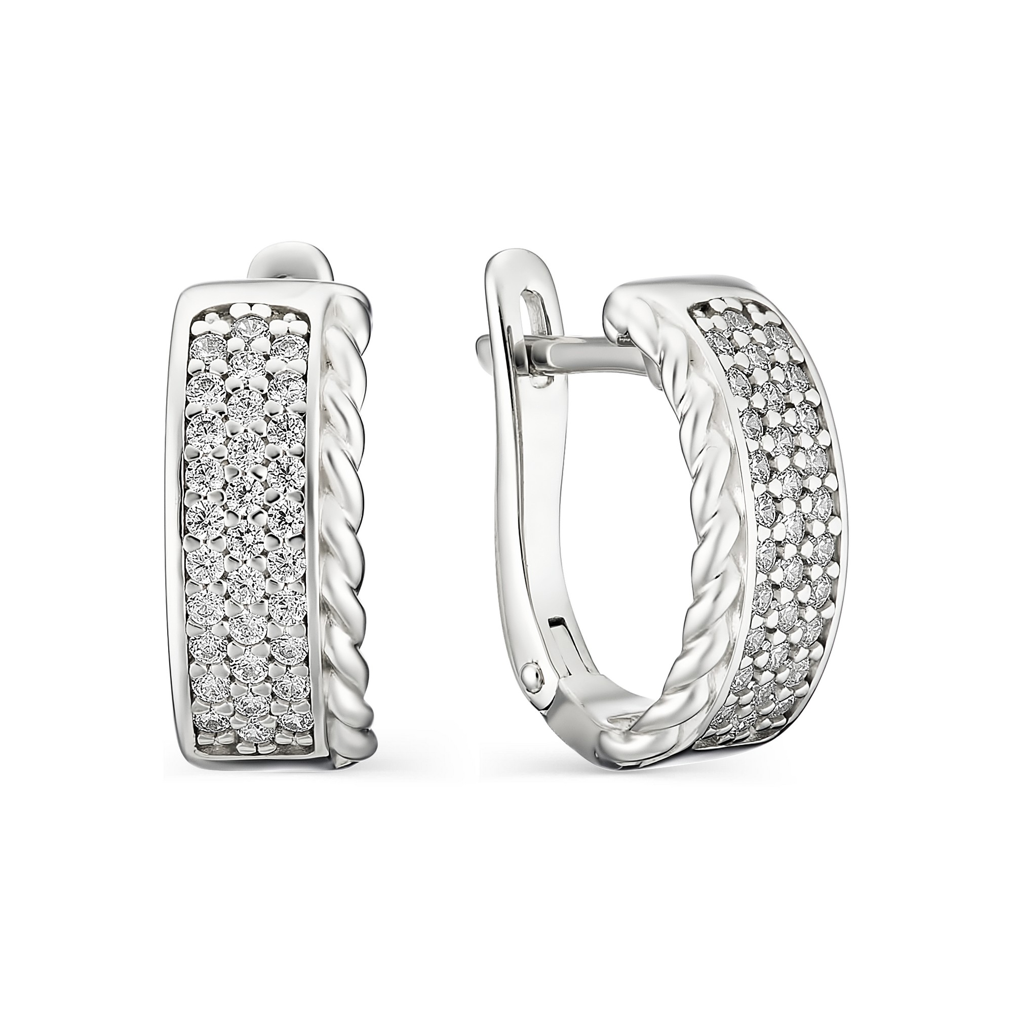 

Серьги женские из серебра АЛЬКОР 02-1184/00КЦ-00 фианит, 02-1184/00КЦ-00