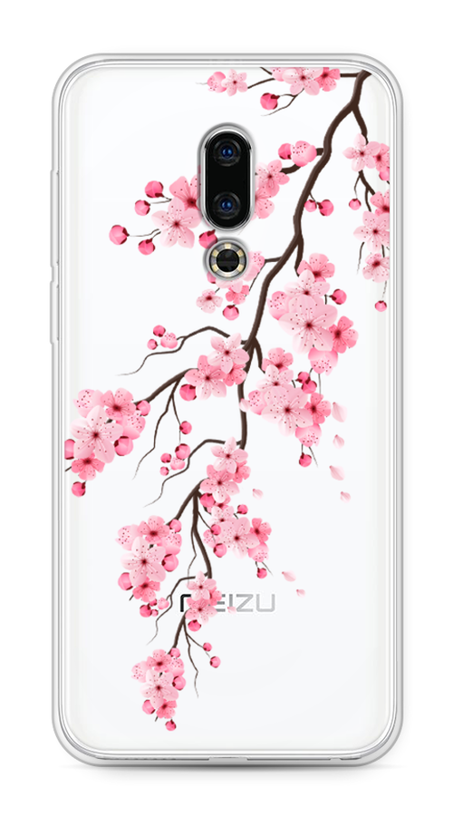 

Чехол Awog на Meizu 16th "Розовая сакура", Розовый;коричневый, 72750-8