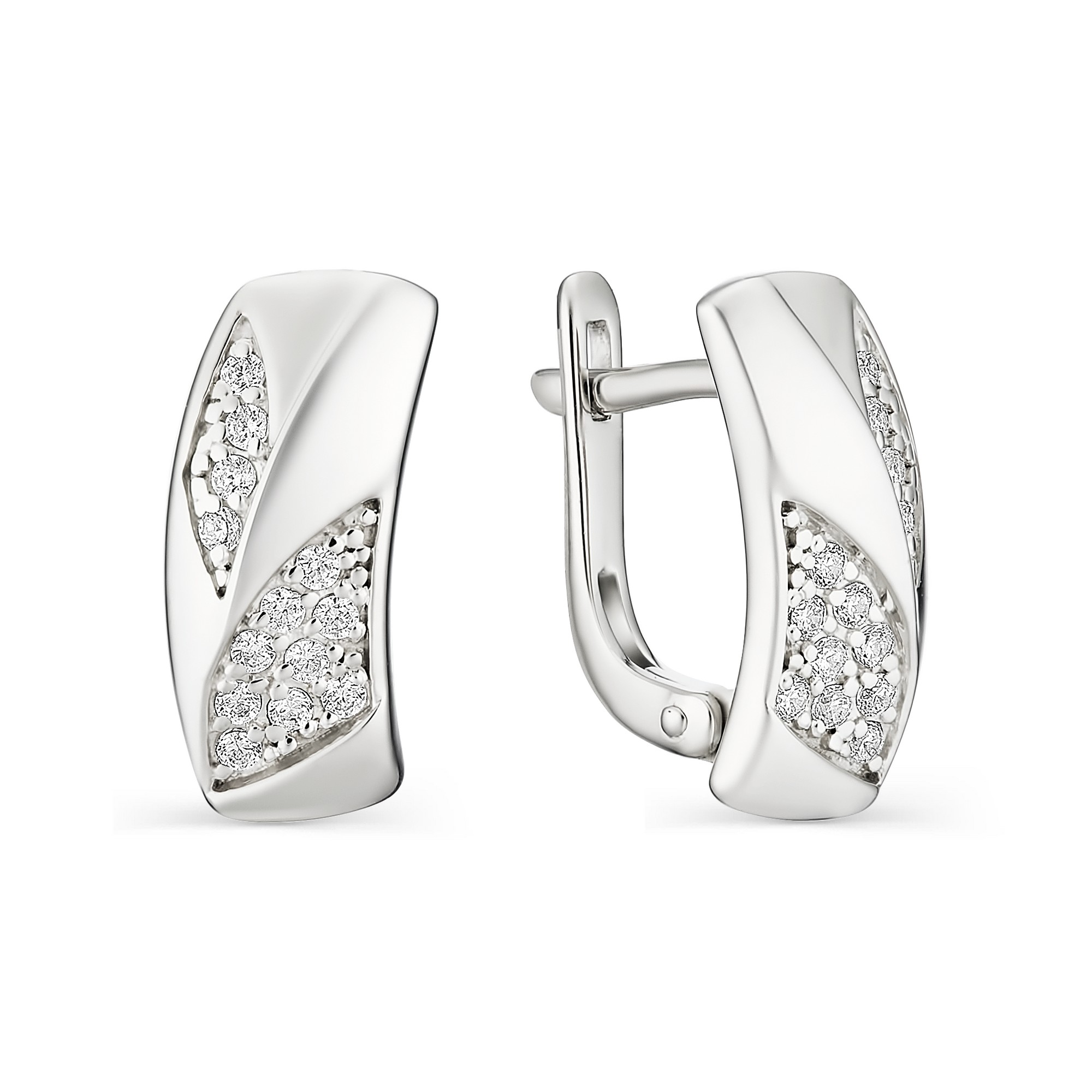 

Серьги женские из серебра АЛЬКОР 02-1259/00КЦ-00 фианит, 02-1259/00КЦ-00
