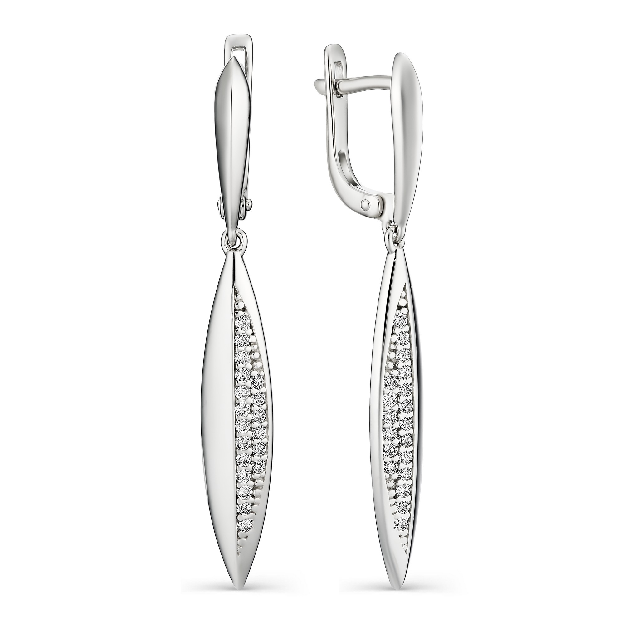 

Серьги женские из серебра АЛЬКОР 02-1273/00КЦ-00 фианит, 02-1273/00КЦ-00