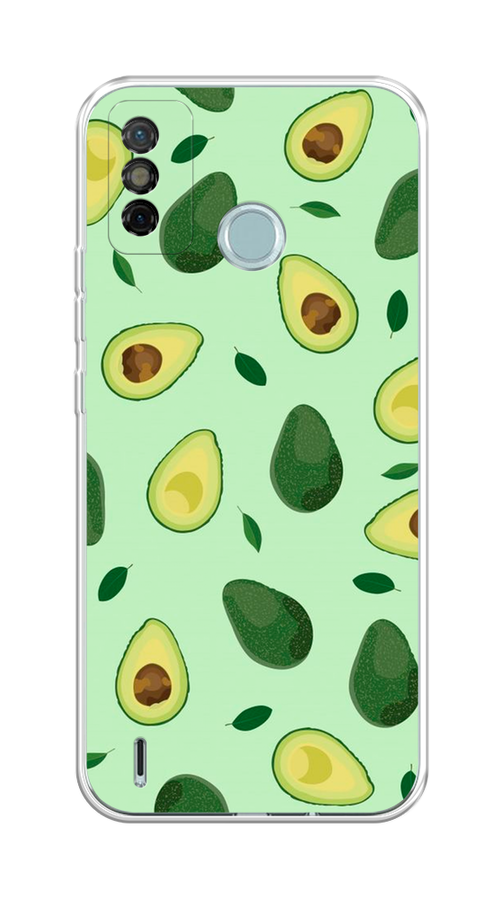

Чехол на Tecno Spark 6 Go "Blue avocado", Коричневый;зеленый, 300250-1