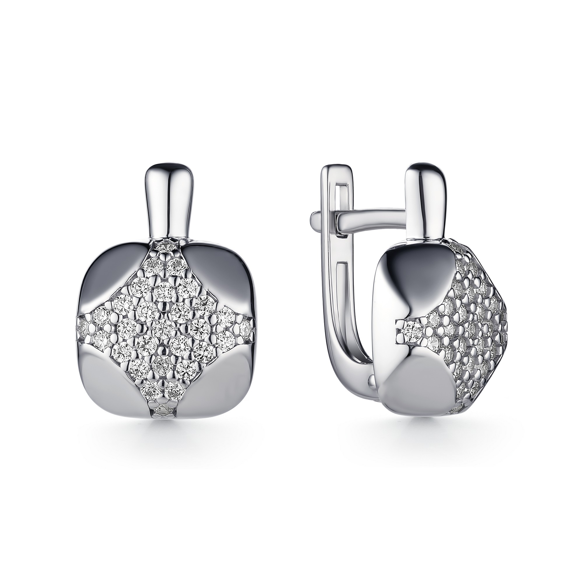 

Серьги женские из серебра АЛЬКОР 02-1335/00КЦ-00 фианит, 02-1335/00КЦ-00