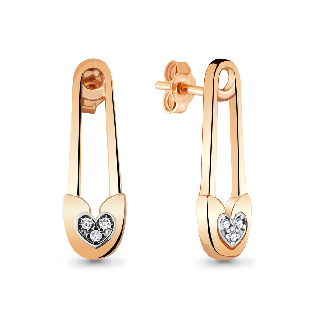 

Серьги из серебра с фианитом Aquamarine 48098А_925_з, 48098А_925_з