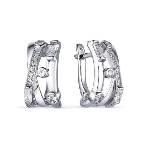 

Серьги женские из серебра АЛЬКОР 02-1556/00КЦ-00 фианит, 02-1556/00КЦ-00