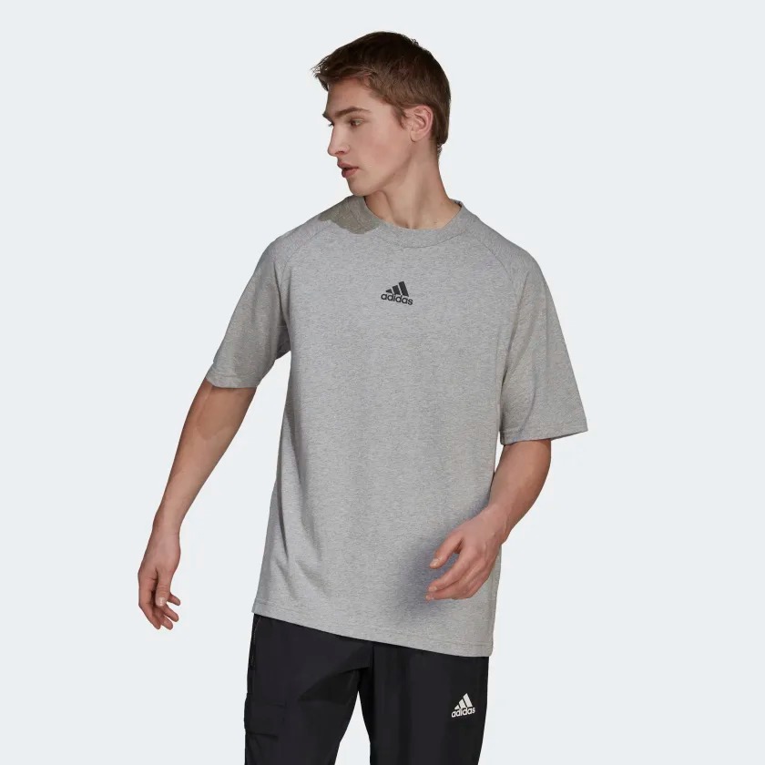 фото Футболка мужская adidas he4422 серая s