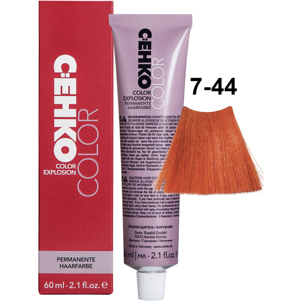 Крем-краска для волос C:ehko Color Explosion 7-44 кускус 60 мл краска для волос c ehko color explosion 5 77 эспрессо 60 мл