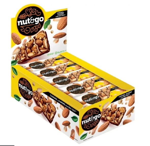 

Батончик KDV Nut&Go миндальный 34 г 18 шт, 233