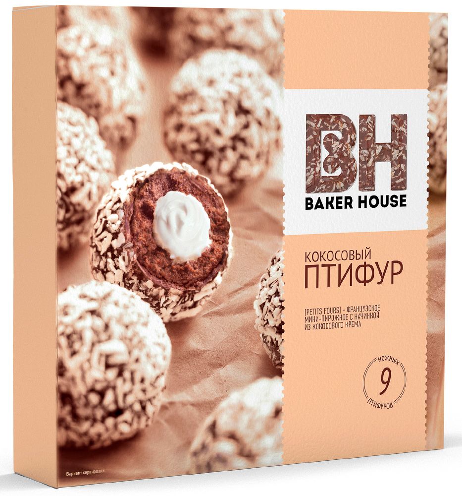 

Кокосовый Птифур "Baker House", 225г